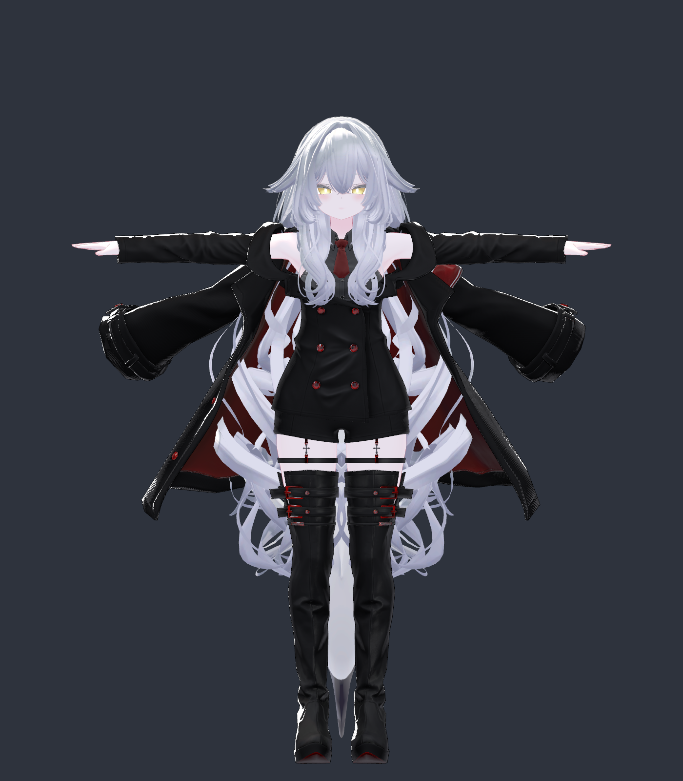 Simplified avatar, full body front